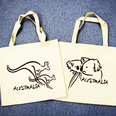 Canvas Bag Brush Art Koala Kangaroo